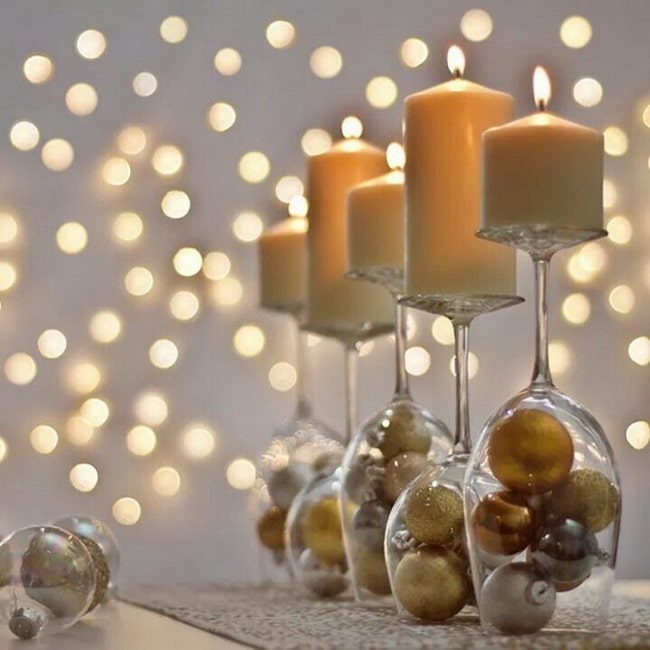 Arreglos para la mesa de Navidad