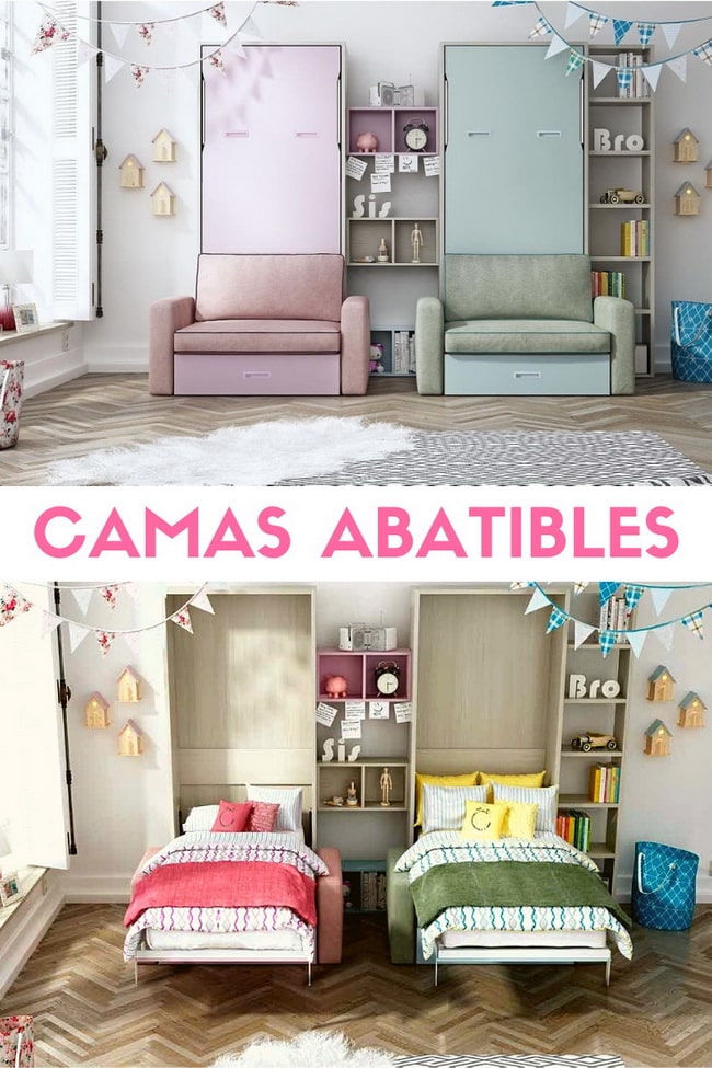 Camas abatibles para ahorrar espacio