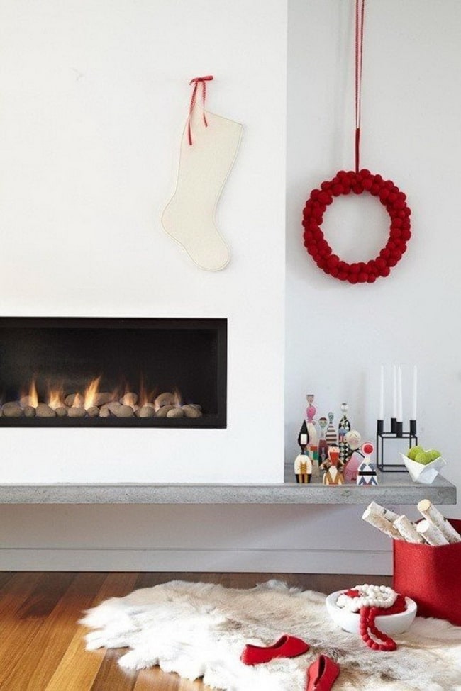 Decoración navideña minimalista