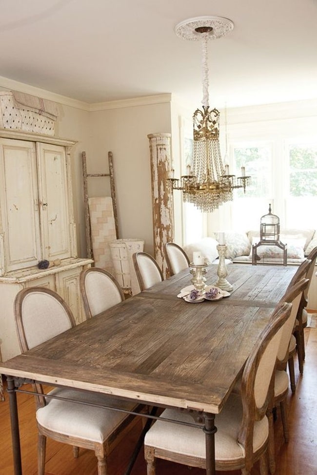 Comedor estilo Country Chic
