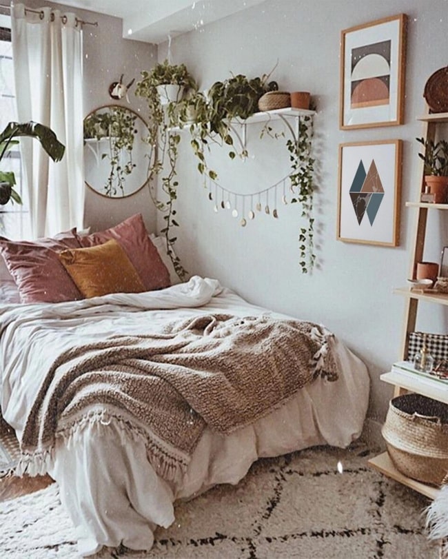 Plantas en el dormitorio
