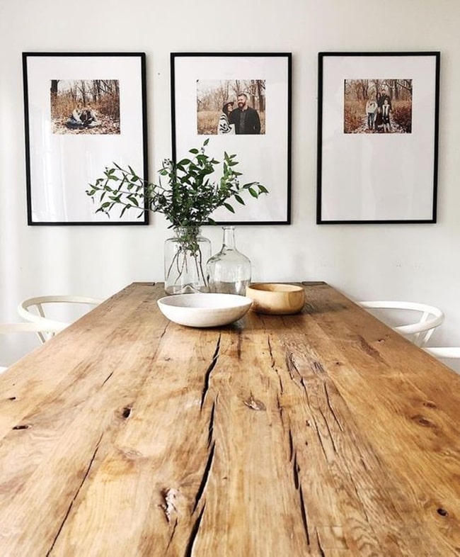 Mesas de madera para el comedor