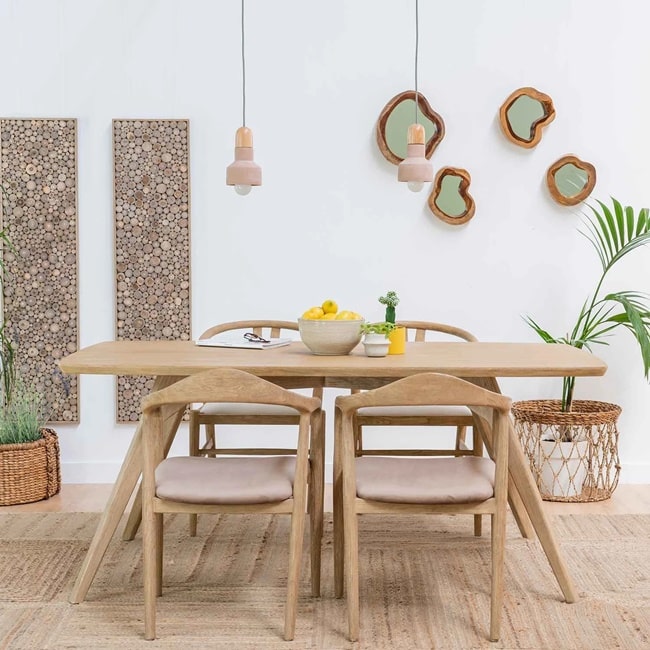 Mesas de comedor de madera