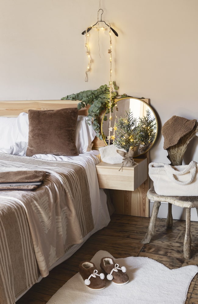 Decoración navideña para dormitorios