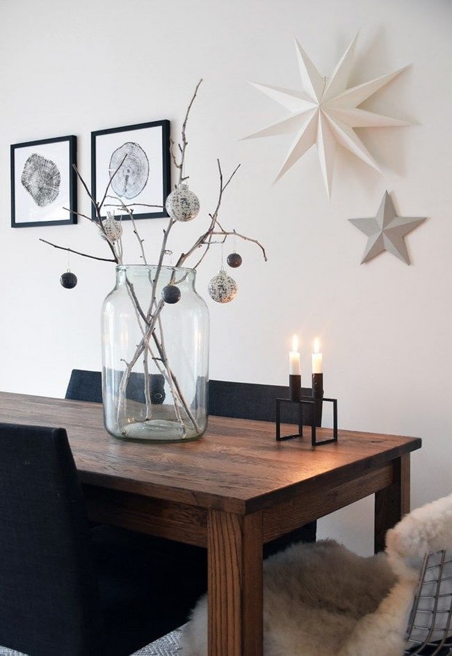 Decoración navideña ecológica