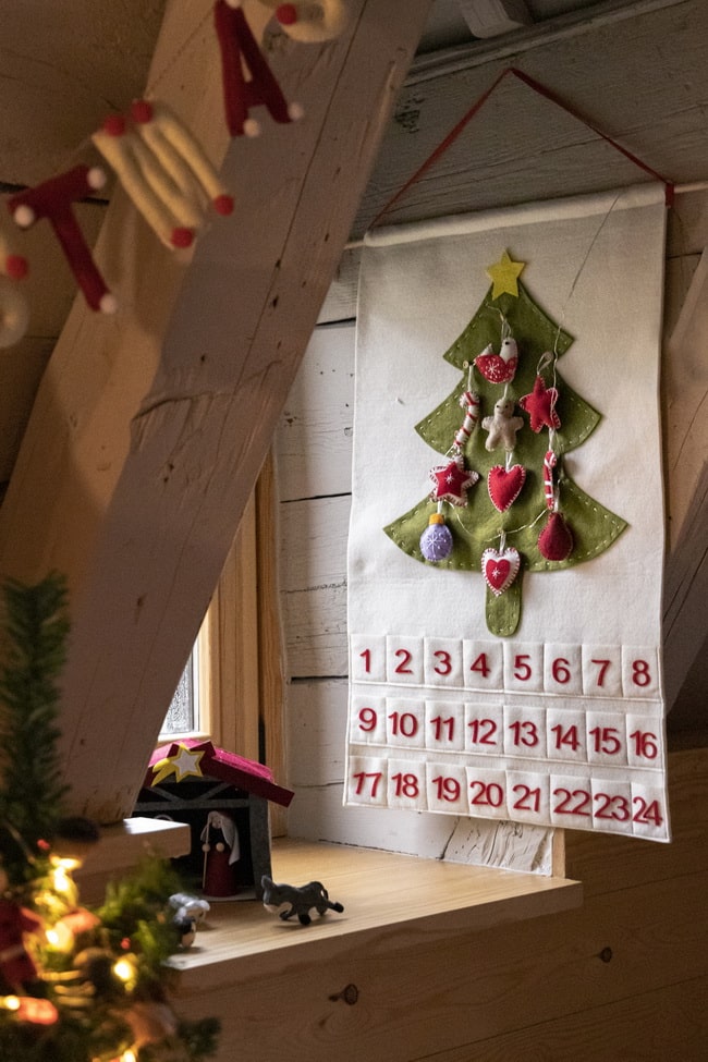 Calendarios de adviento rústicos