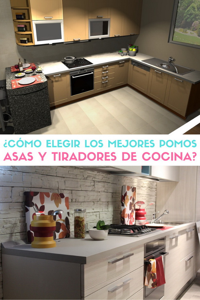 Pomos, asas y tiradores para cocina