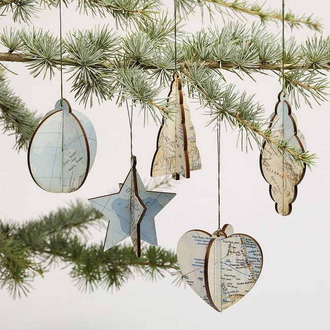 Adornos navideños retro