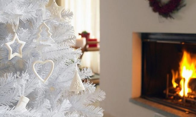 Árbol de Navidad blanco