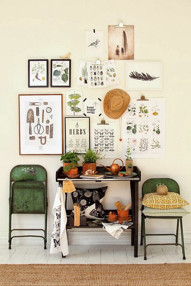 Decorar paredes con láminas