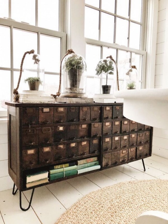 Muebles vintage para decorar el salón