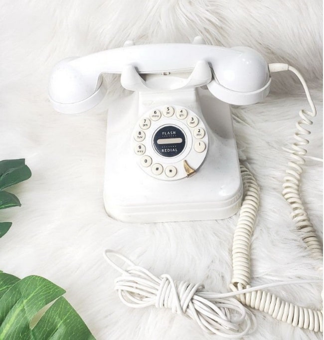 Teléfonos de rueda vintage