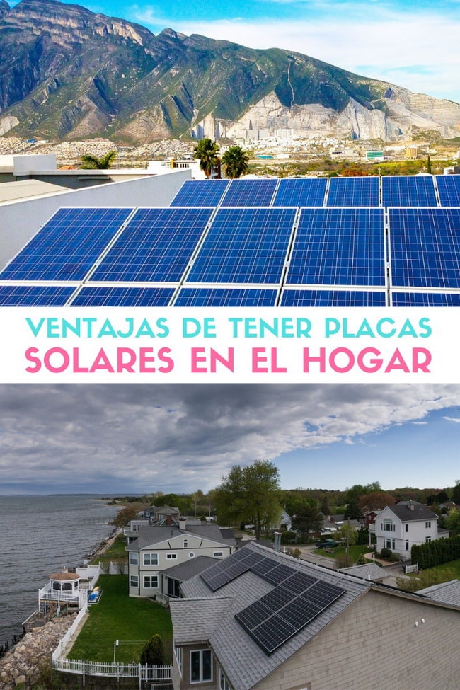 Placas solares en el hogar