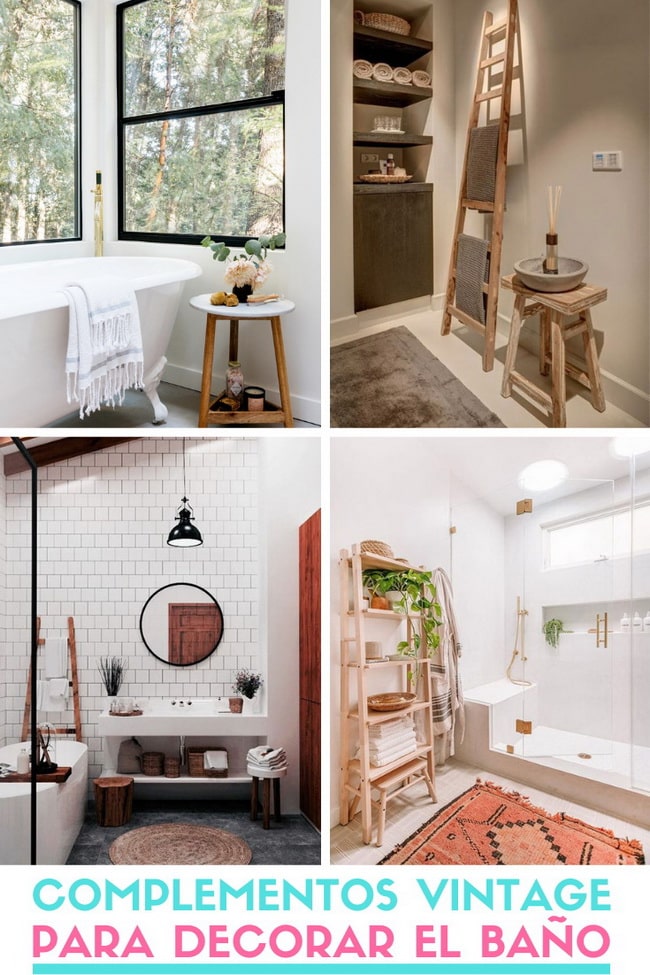 Complementos vintage para el baño