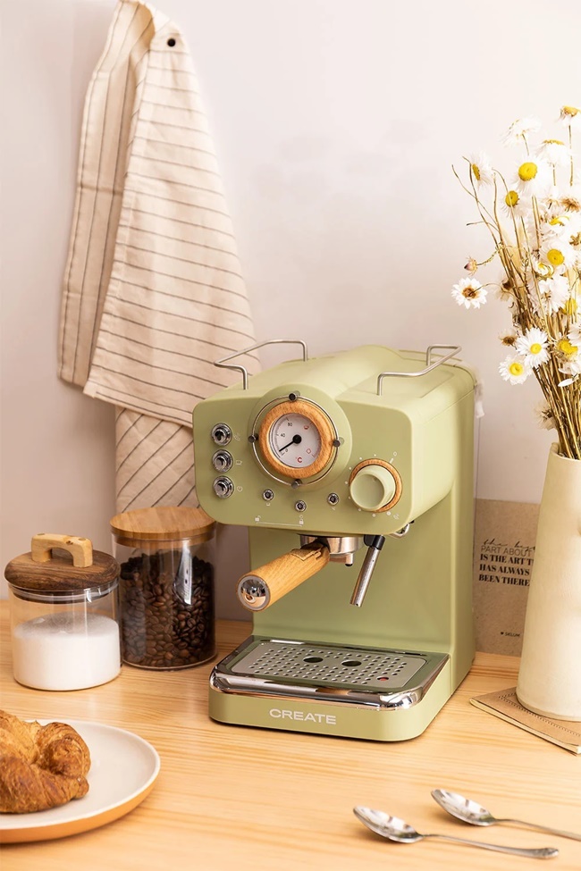 Cafetera express retro