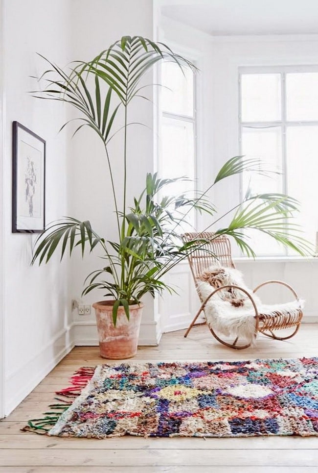 Estampados étnicos para un salón estilo Kinfolk
