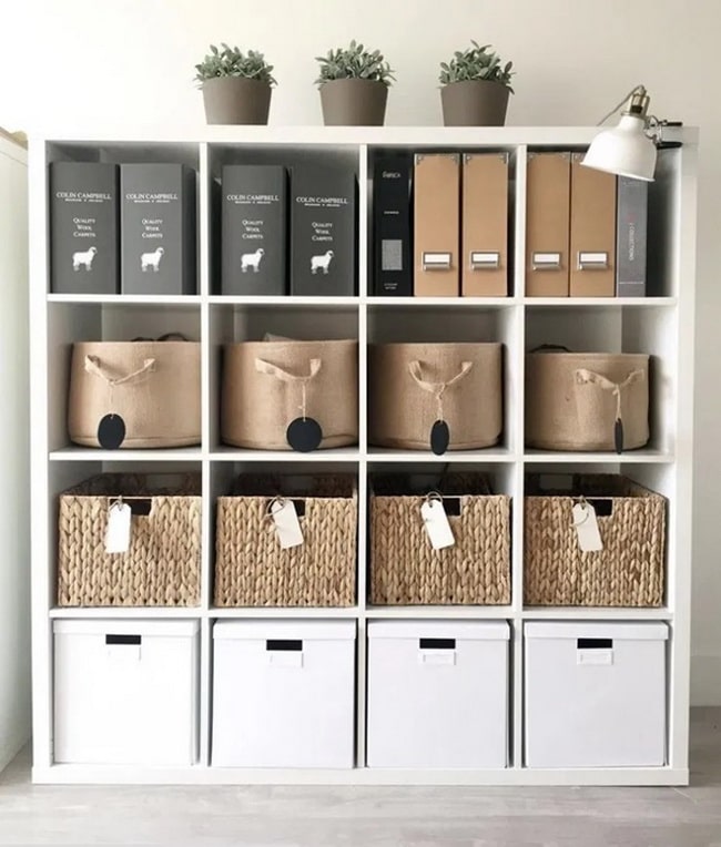Cestos y cajas de fibras naturales