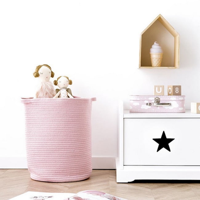 Ideas para decorar con cestas espacios infantiles