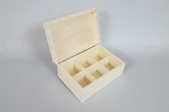 Bonita caja de madera para infusiones