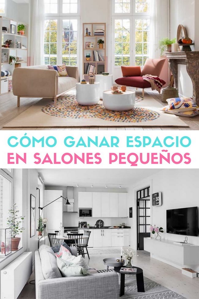 Cómo ganar espacio en salones pequeños
