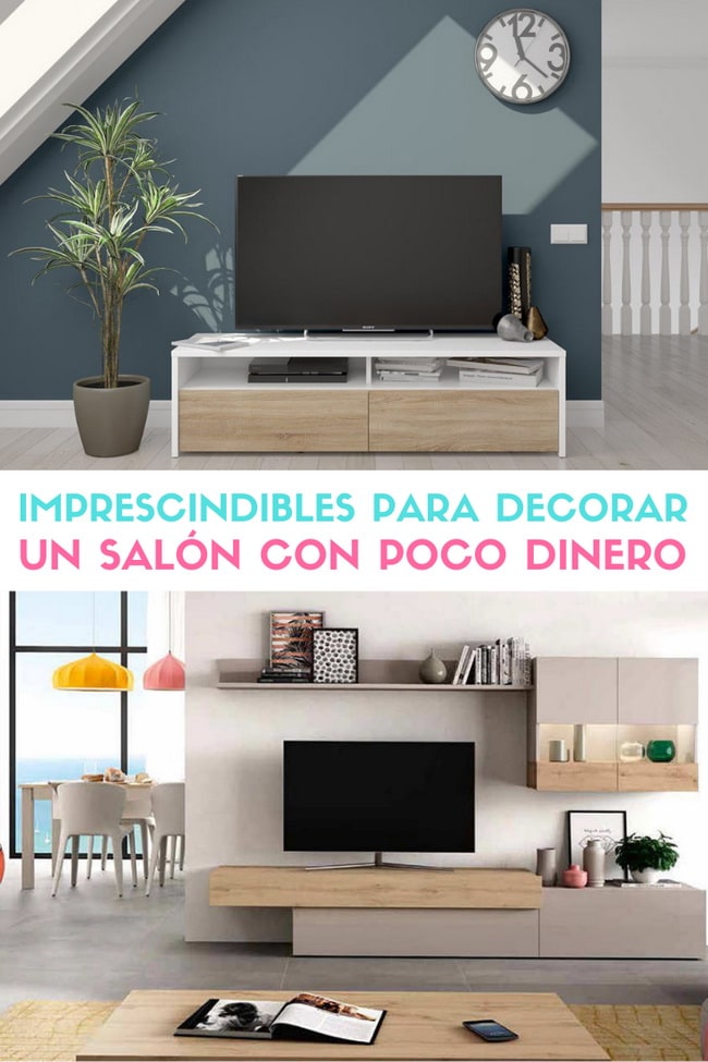 Decorar un salón con poco dinero