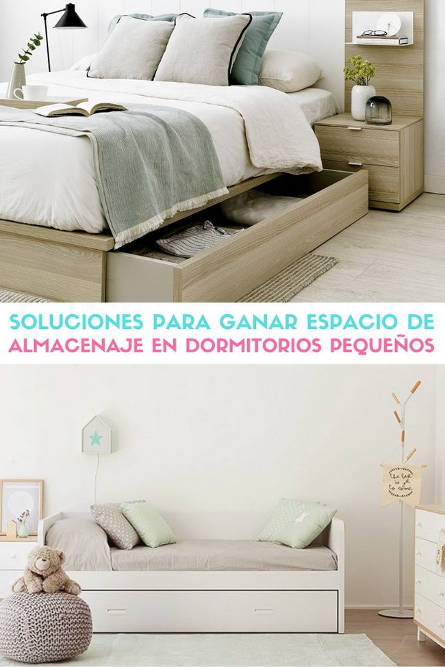Ganar espacio en dormitorios pequeños