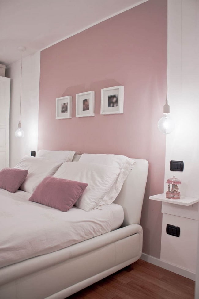Dormitorio en color rosa