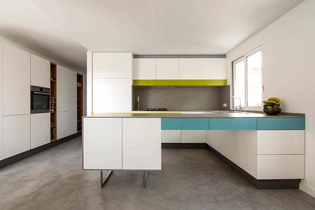 Cocinas con microcemento