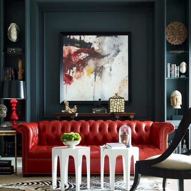 Combinación de rojo y negro