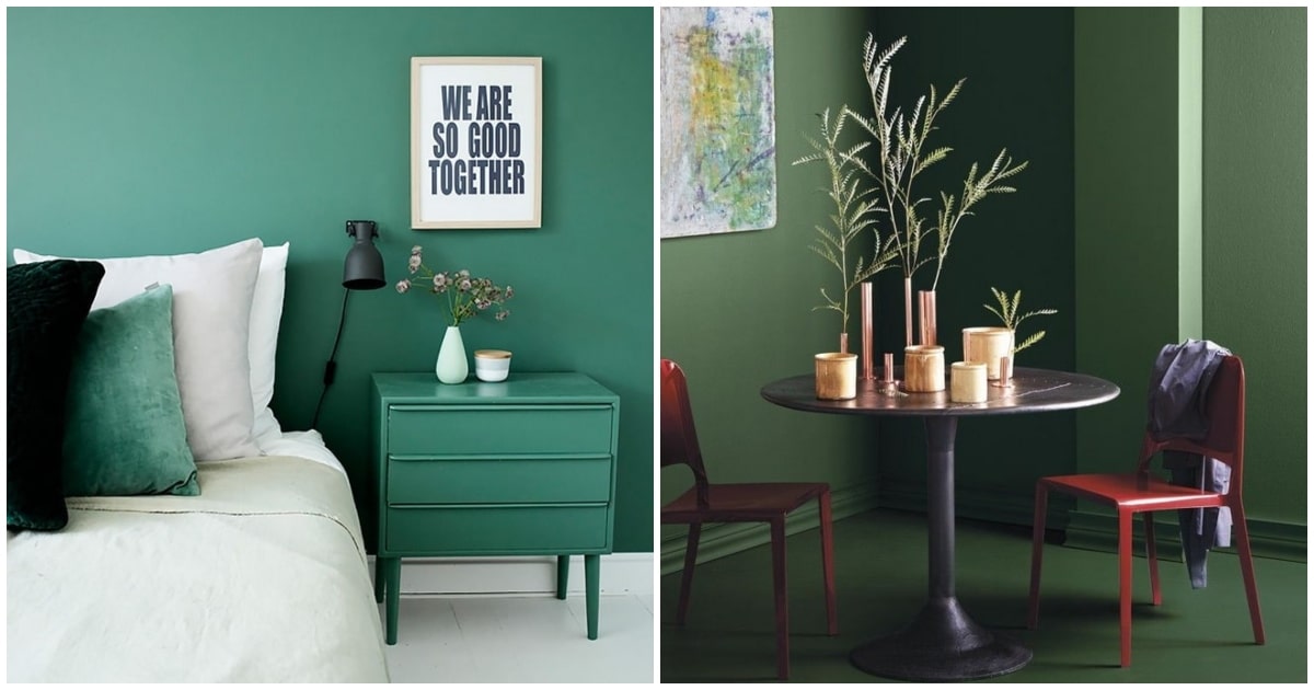 10 colores que combinan con verde en decoración
