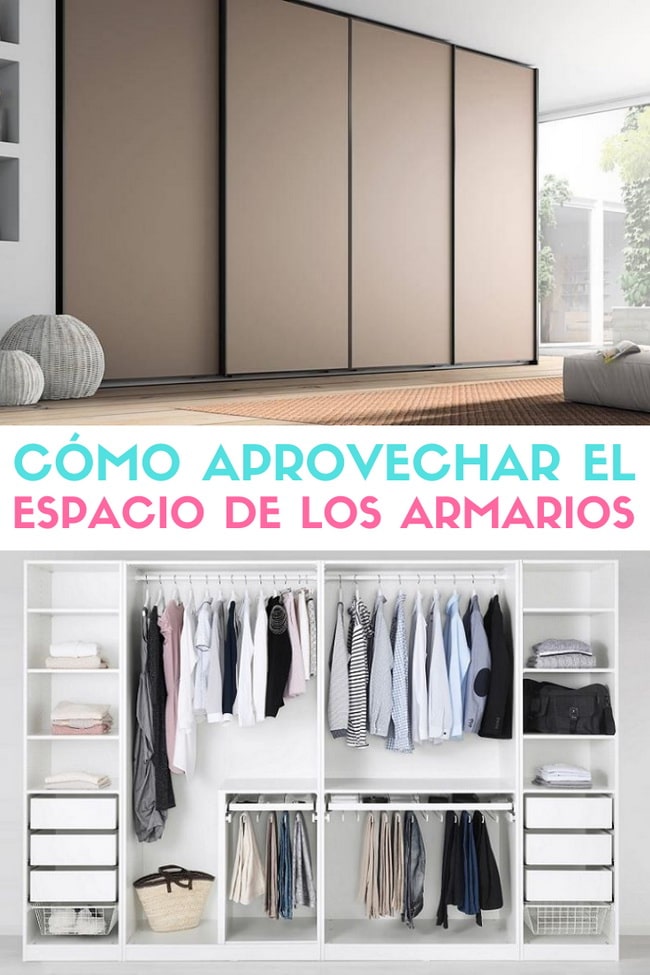 Cómo aprovechar el espacio de los armarios