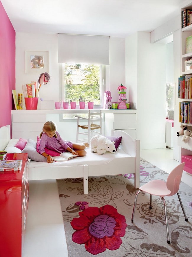 Espacio de estudio en habitaciones infantiles