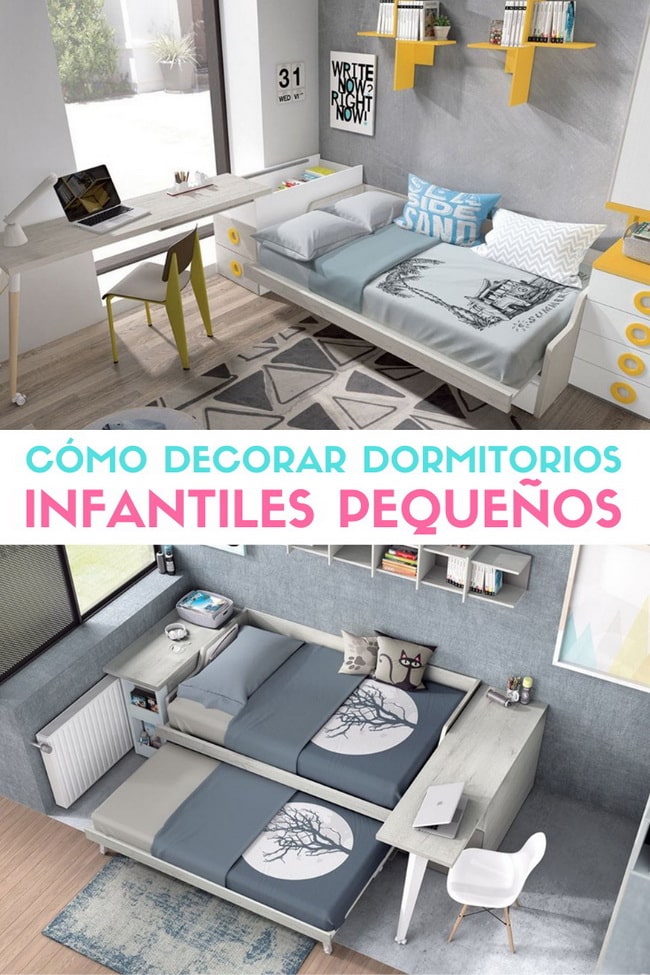 Cómo decorar dormitorios infantiles pequeños