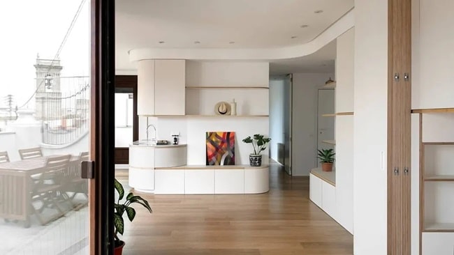 Decoración con líneas curvas