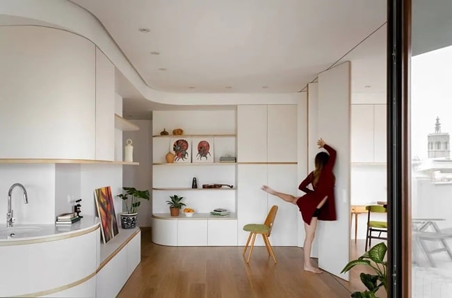 Decoración con líneas curvas