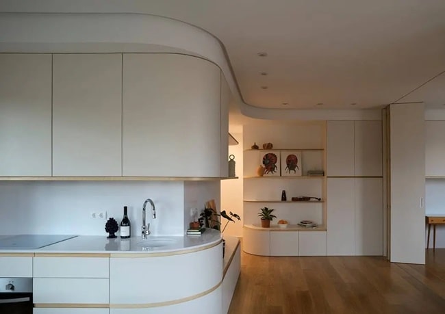 Decoración con líneas curvas