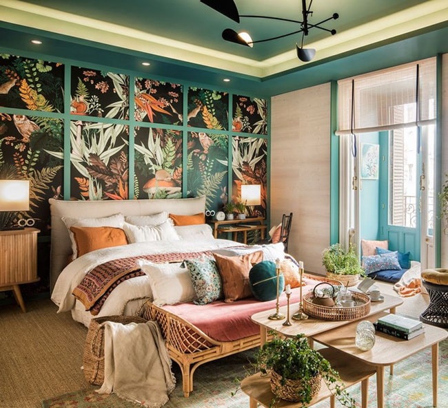 Dormitorio estilo exótico