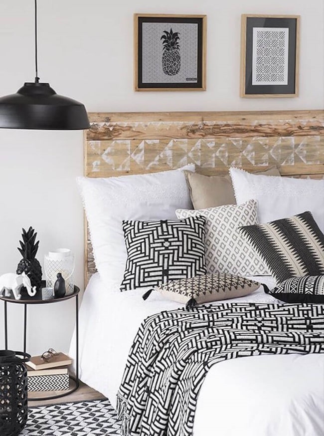 Cabecero de cama de madera