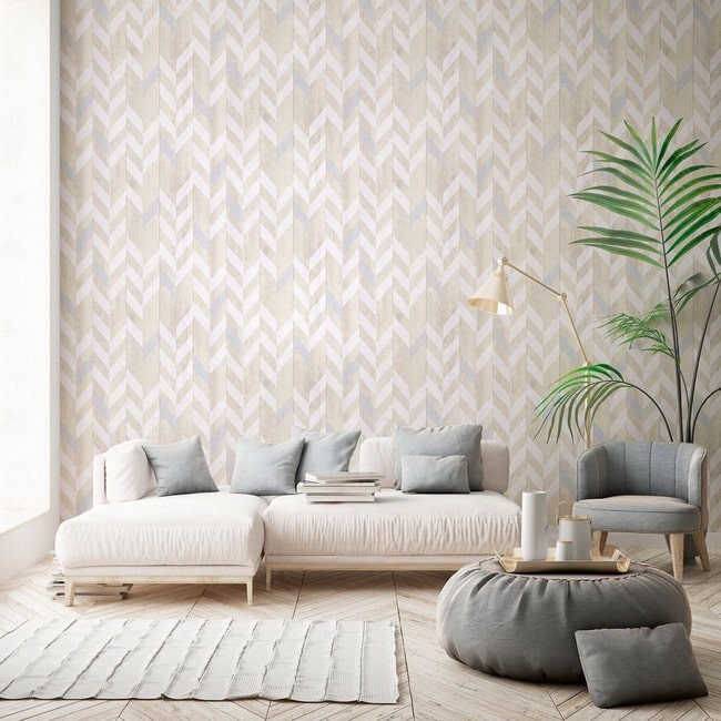 Papel pintado en colores neutros