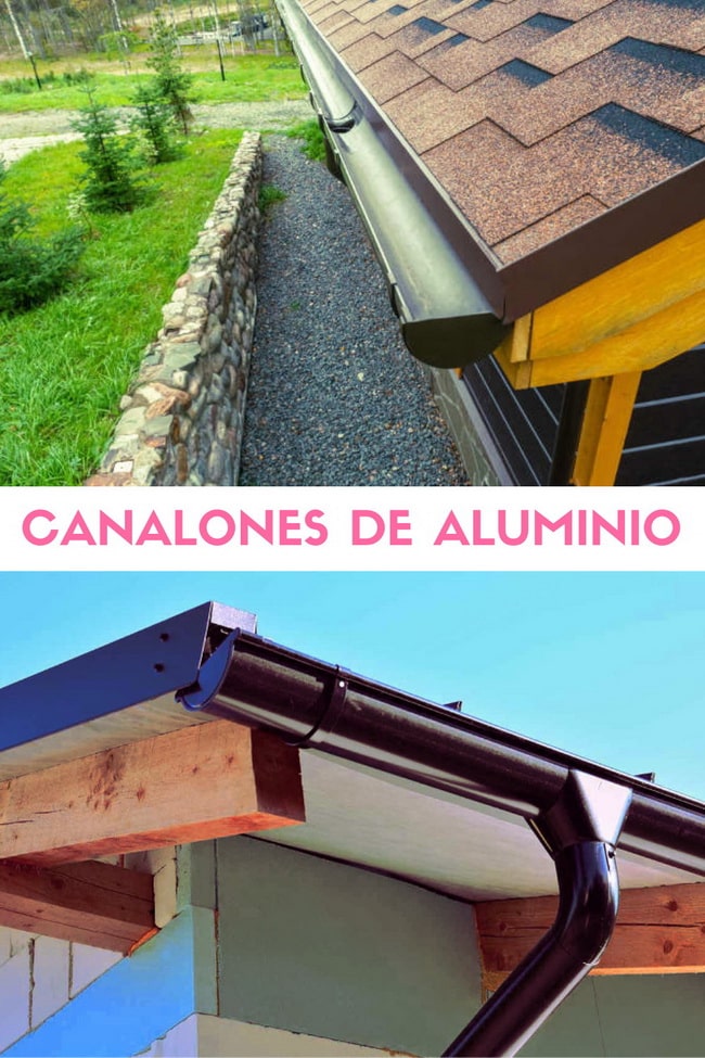 Canalones de aluminio