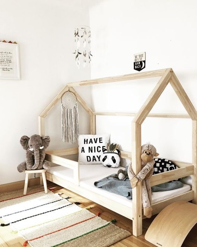 Camas para niños hechas en madera