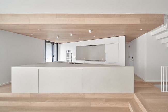 Cocina abierta con isla