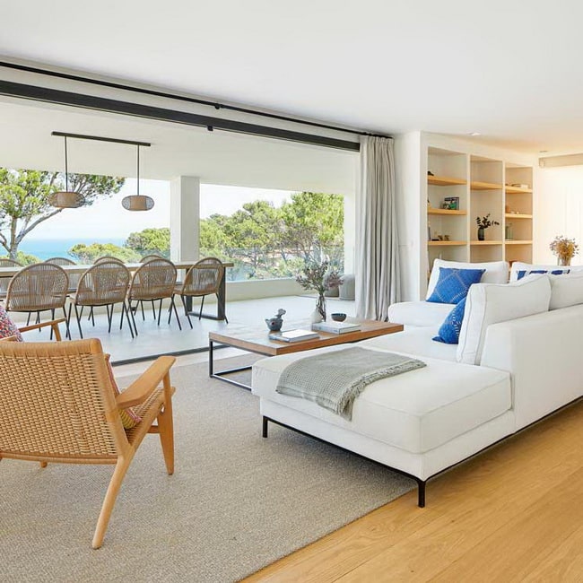 Blanco para decorar la sala en verano