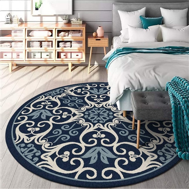 Decorar con alfombras redondas