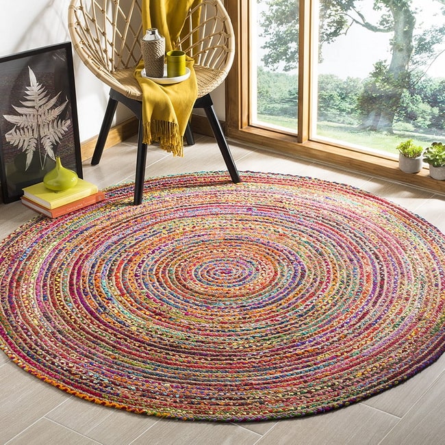 Alfombra de yute en colores