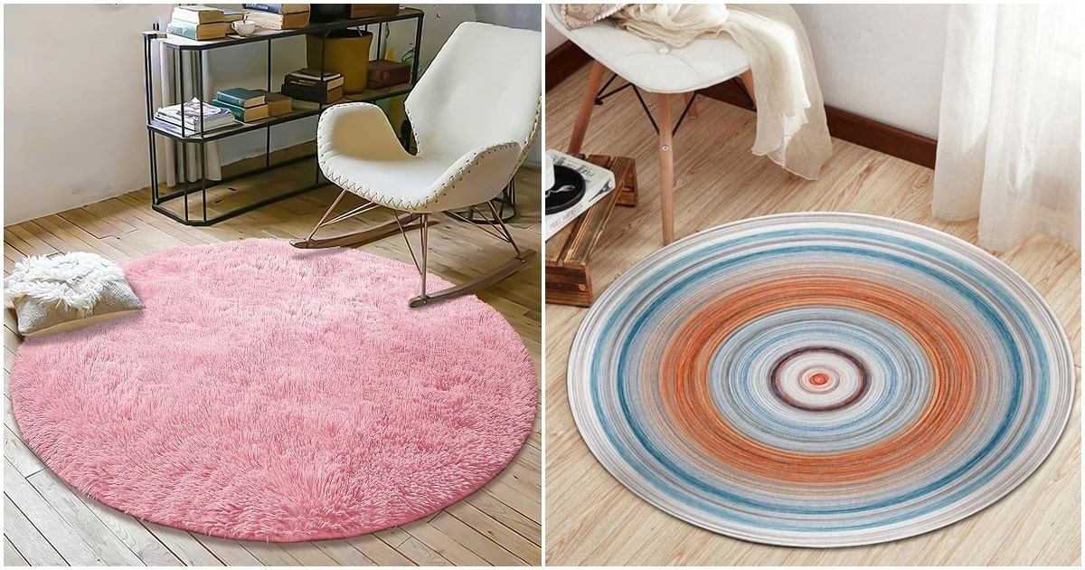 Decorar con alfombras redondas