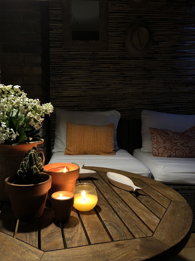 Velas para decorar exteriores