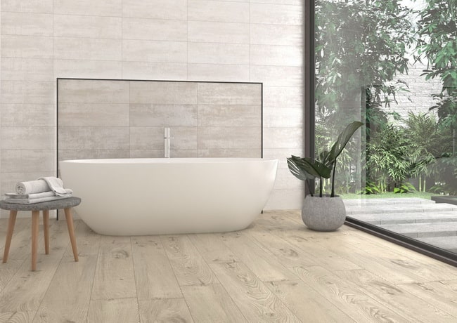 Suelos estilo escandinavo para el baño