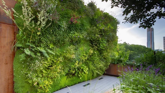 Jardines verticales en terrazas