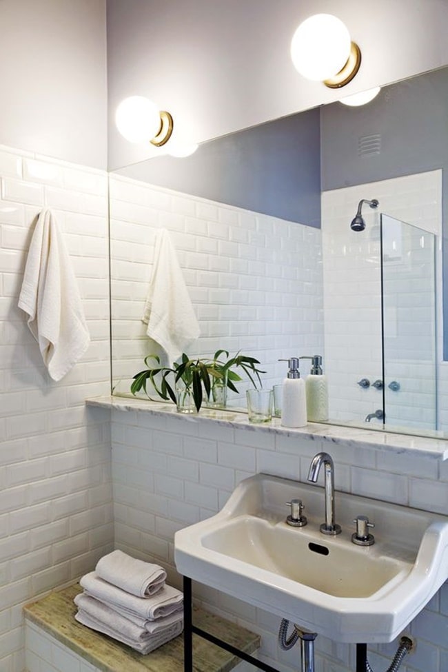 Apliques de pared en baños